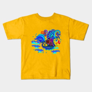 Fantastic fish with Celtic ornament Kids T-Shirt